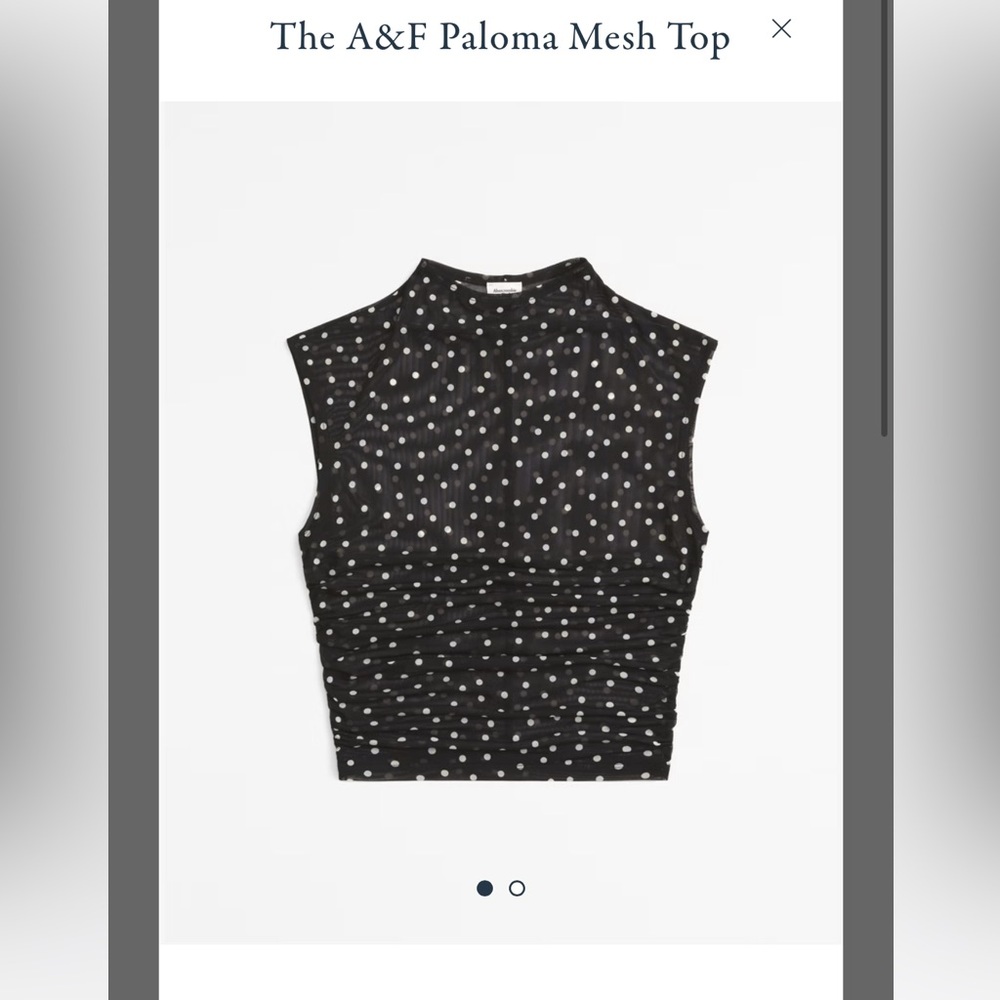 Black Polka Dot Sleeveless Top